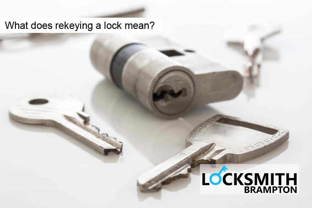What does rekeying a lock mean?
